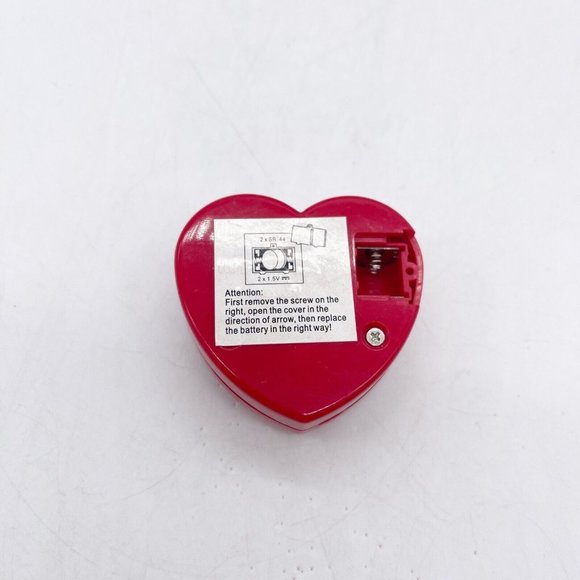 Baby Connection Plush Blue Teddy Bear Beating Red Plastic Heart Heartbeat 14” - Picture 12 of 16